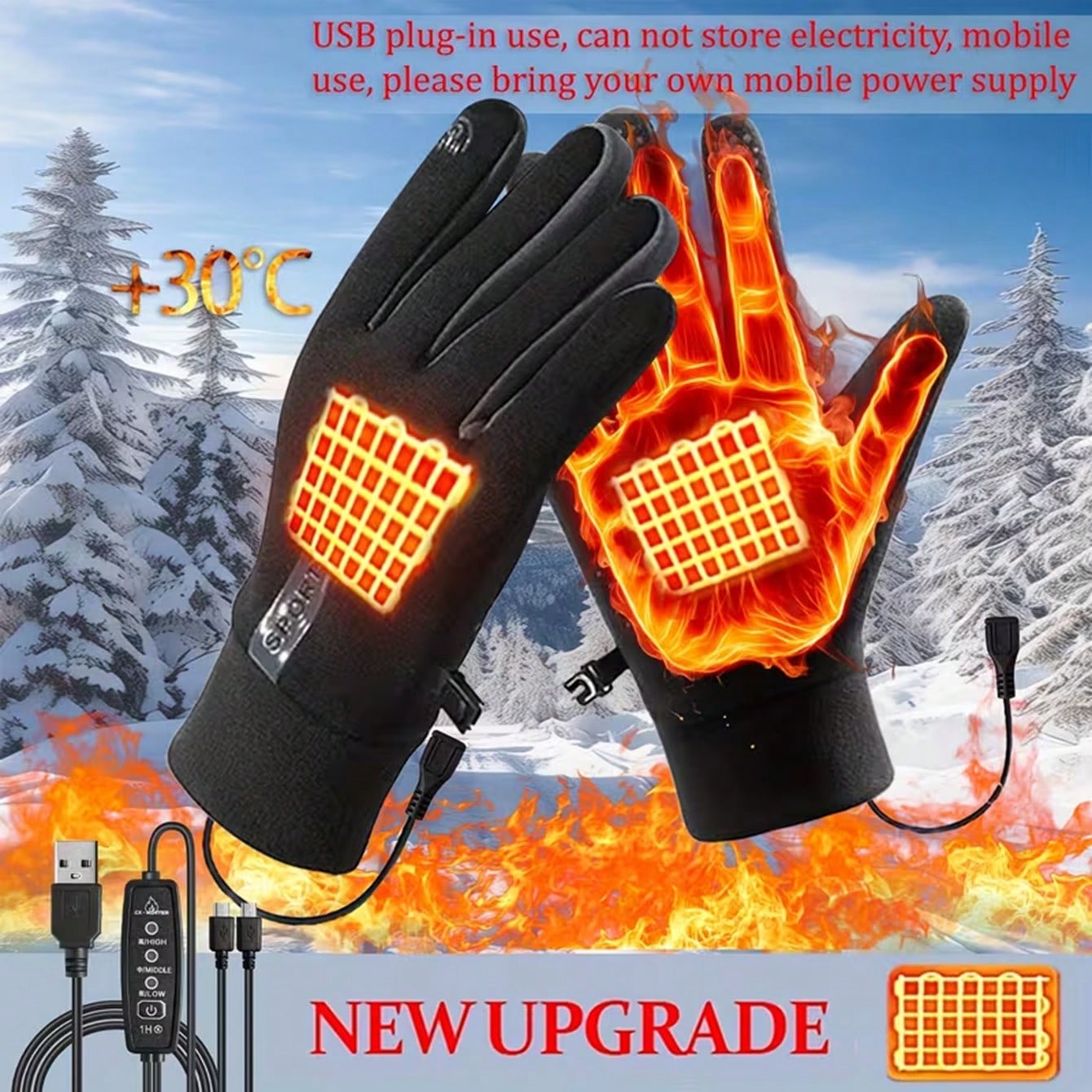 Cycling Commute Essentials - Luvas Aquecidas Sem Bateria | Aquecimento