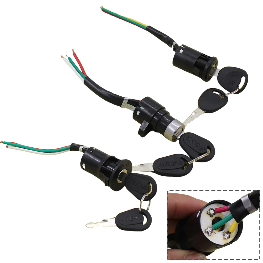 Commuter Bike Lock - Universal Motocicleta Ignition Switch Key, Power