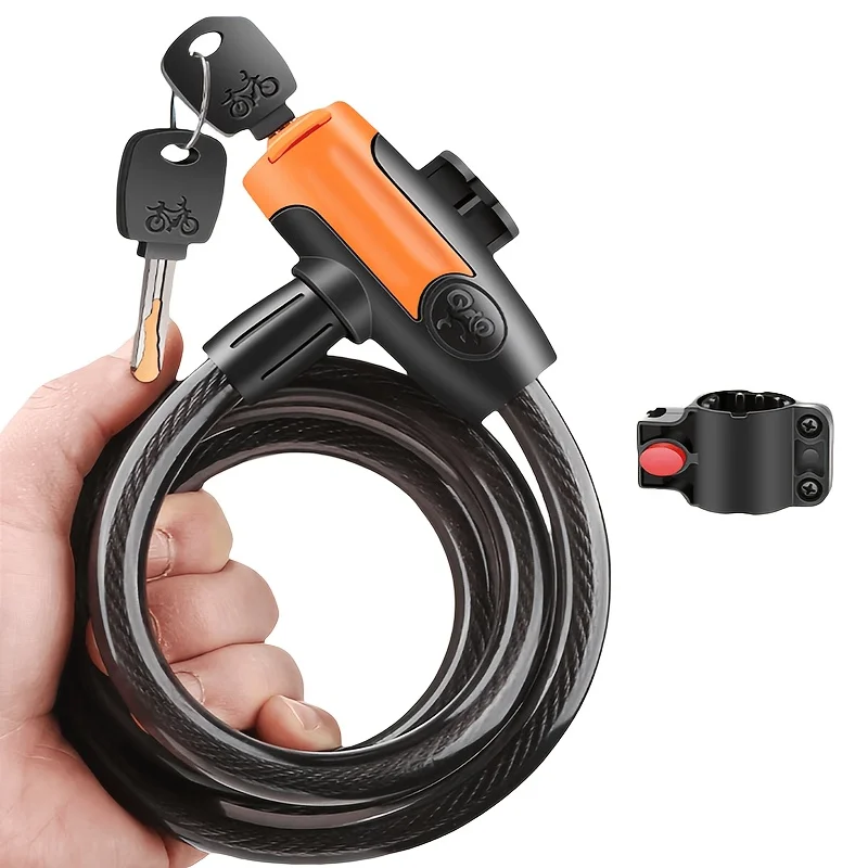 Cable Lock Flexible - 1 Conjunto de Cadeado de Bicicleta