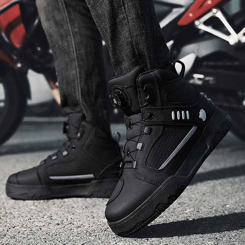 Cycling Commute Shoes - Botas de motociclismo para homens, impermeáveis,