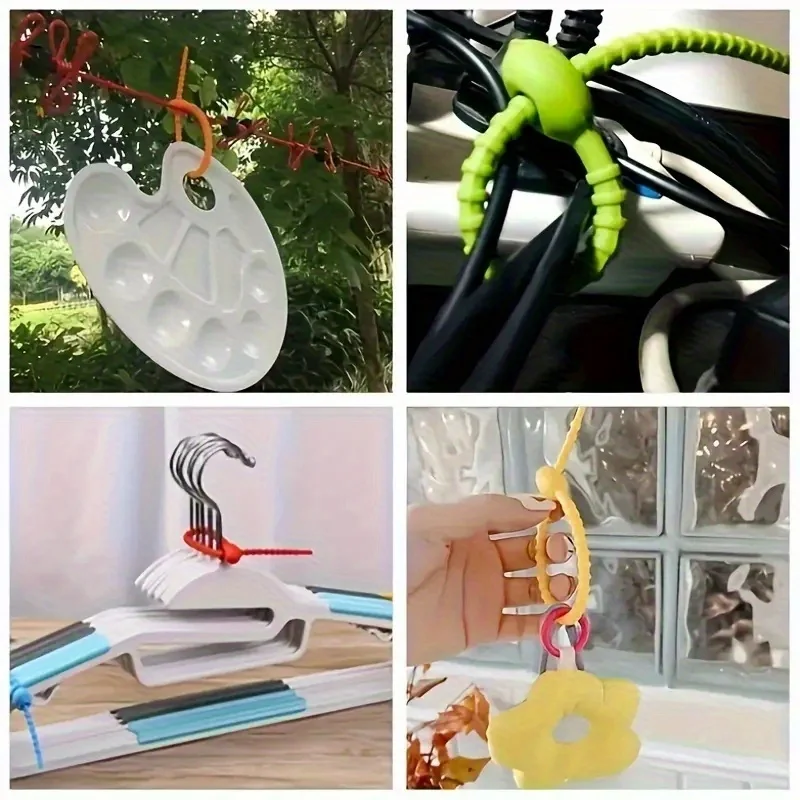 10pcs abraçadeiras de silicone - Cable Lock Flexible avaliação e preço
