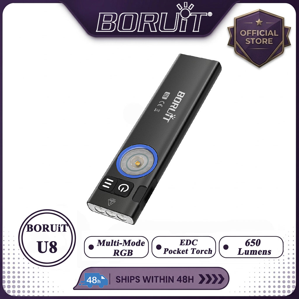 BORUiT U8 650LM EDC LED Lanter - Cycling To Work avaliação e preço