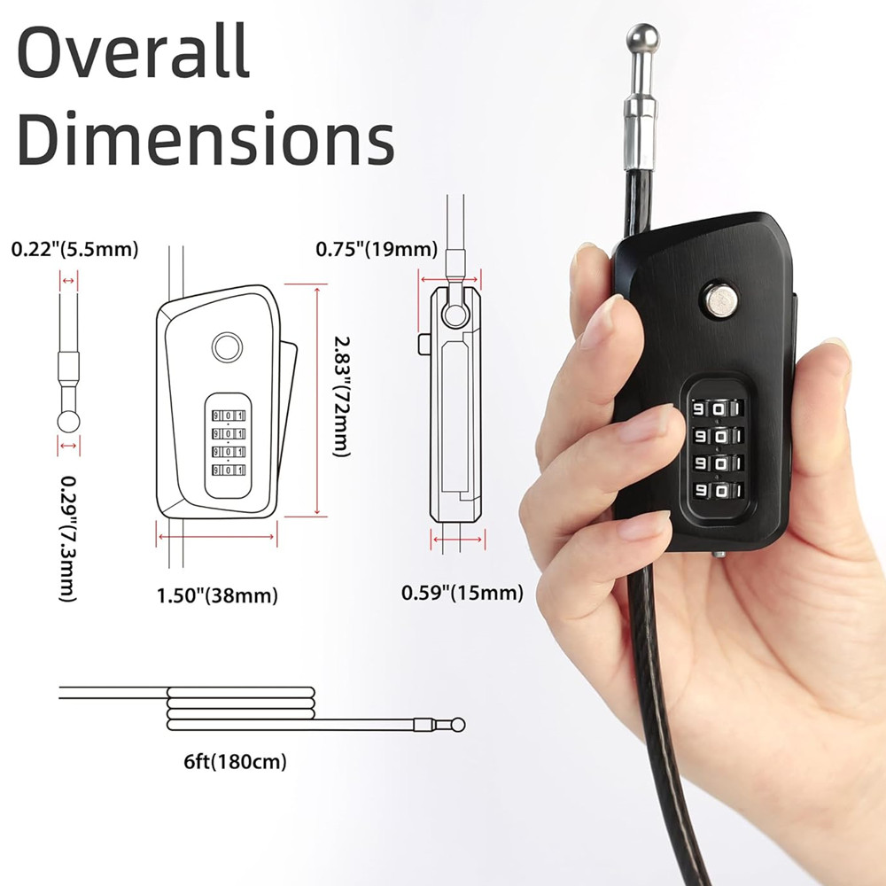 Cadeado de Cabo Python para Bi - Cable Lock Flexible avaliação e preço