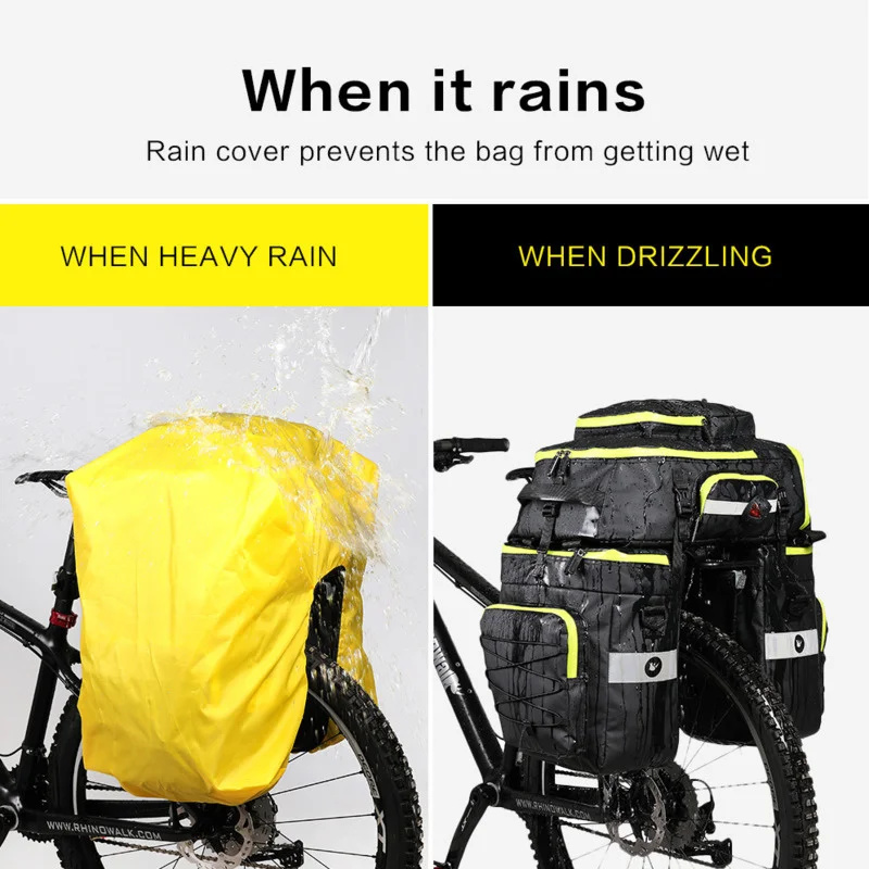 60l 3 em 1 mountain road bicic - Panniers Waterproof Rear avaliação e preço