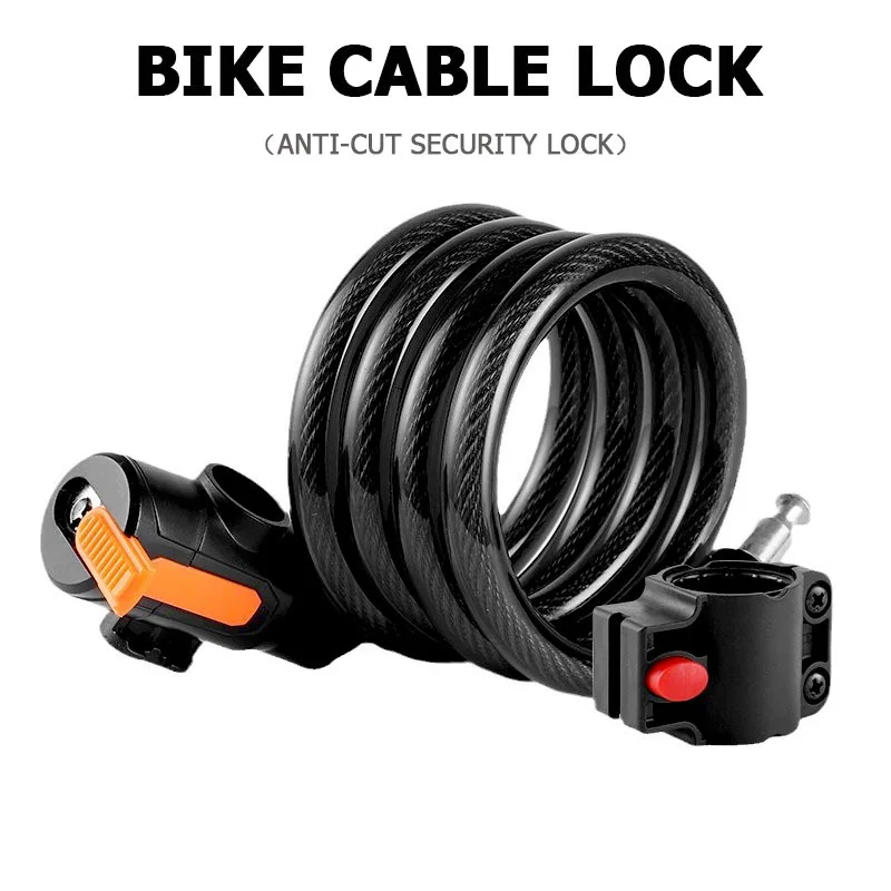 1 Conjunto de Cadeado de Bicic - Cable Lock Flexible avaliação e preço