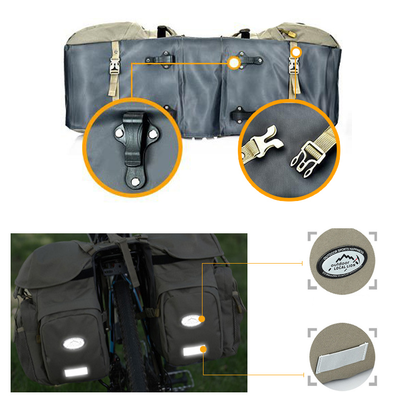 Bolsa Dupla para Bagageiro Tra - Panniers Waterproof Rear avaliação e preço