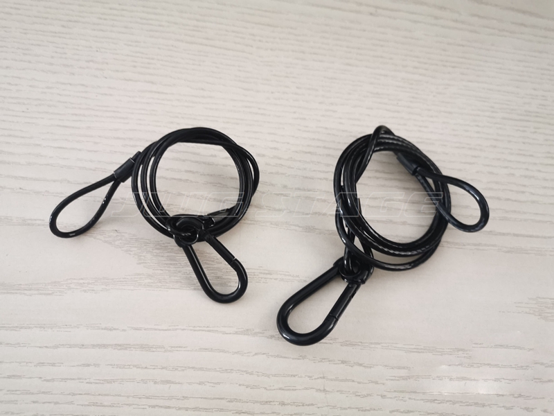 10 pçs/lote preto 3mm * 70cm c - Cable Lock Flexible avaliação e preço
