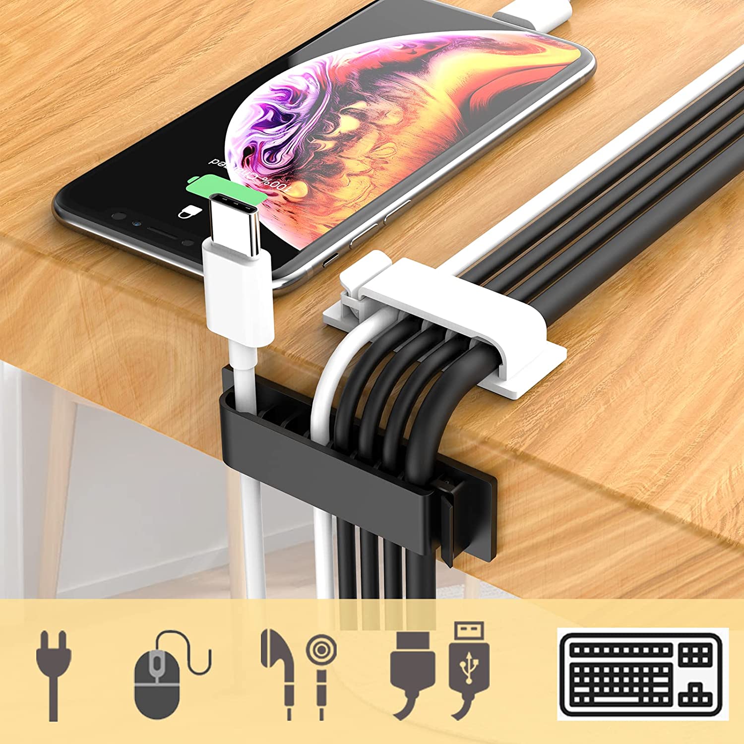Organizador de cabos, suporte  - Cable Lock Flexible avaliação e preço